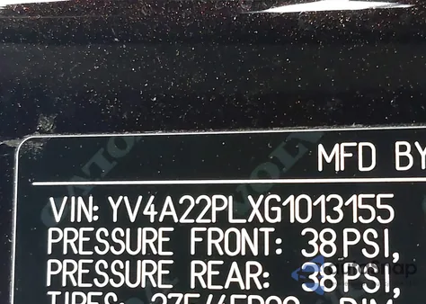 2016 Volvo Xc90 T6 Inscription z USA, uszkodzony, nr VIN YV4A22PLXG1013155